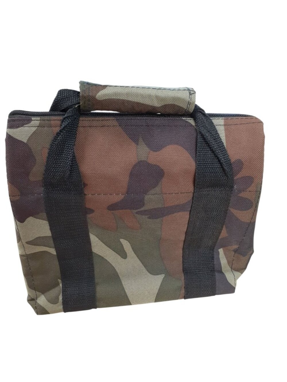 Insulated Camouflage Woodland Lunch Bag w/ Durable Handles NWOT